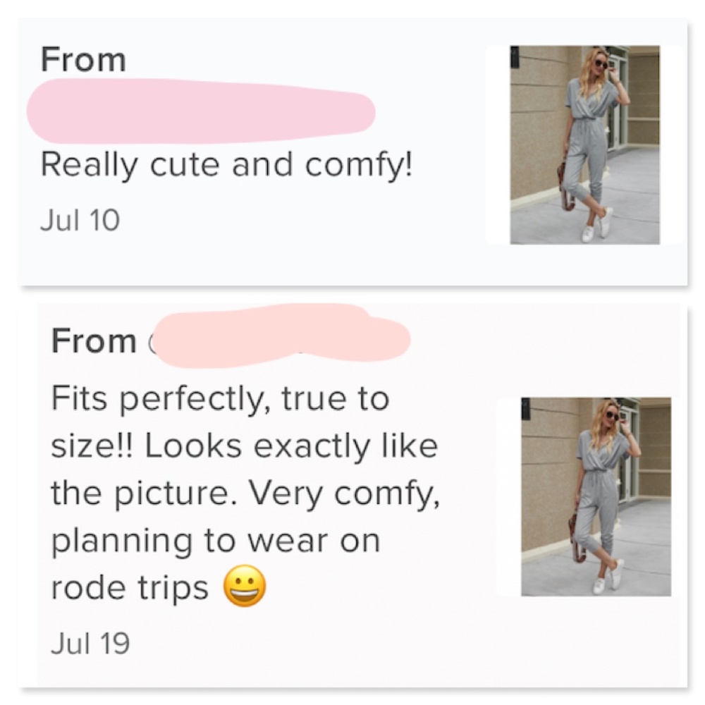 Surplice Top Drawstring Waist Grey Jumpsuit - Picture 9 of 12